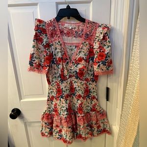 LoveShackFancy mini dress. Size S
